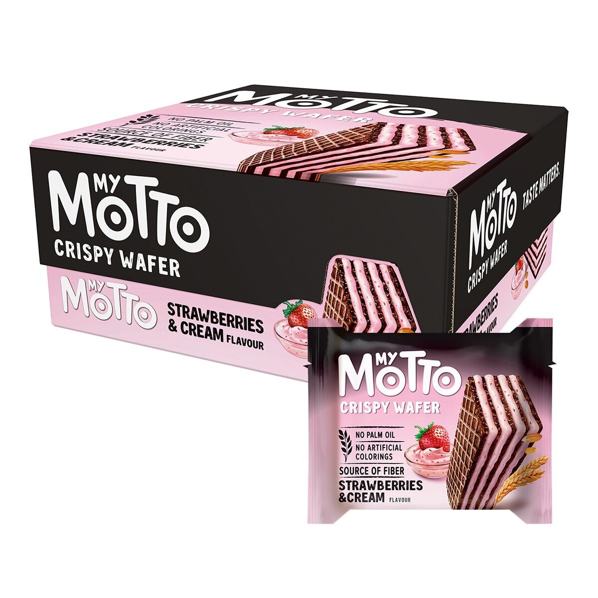 MY MOTTO 歐式草莓風味威化餅 30公克 X 20包