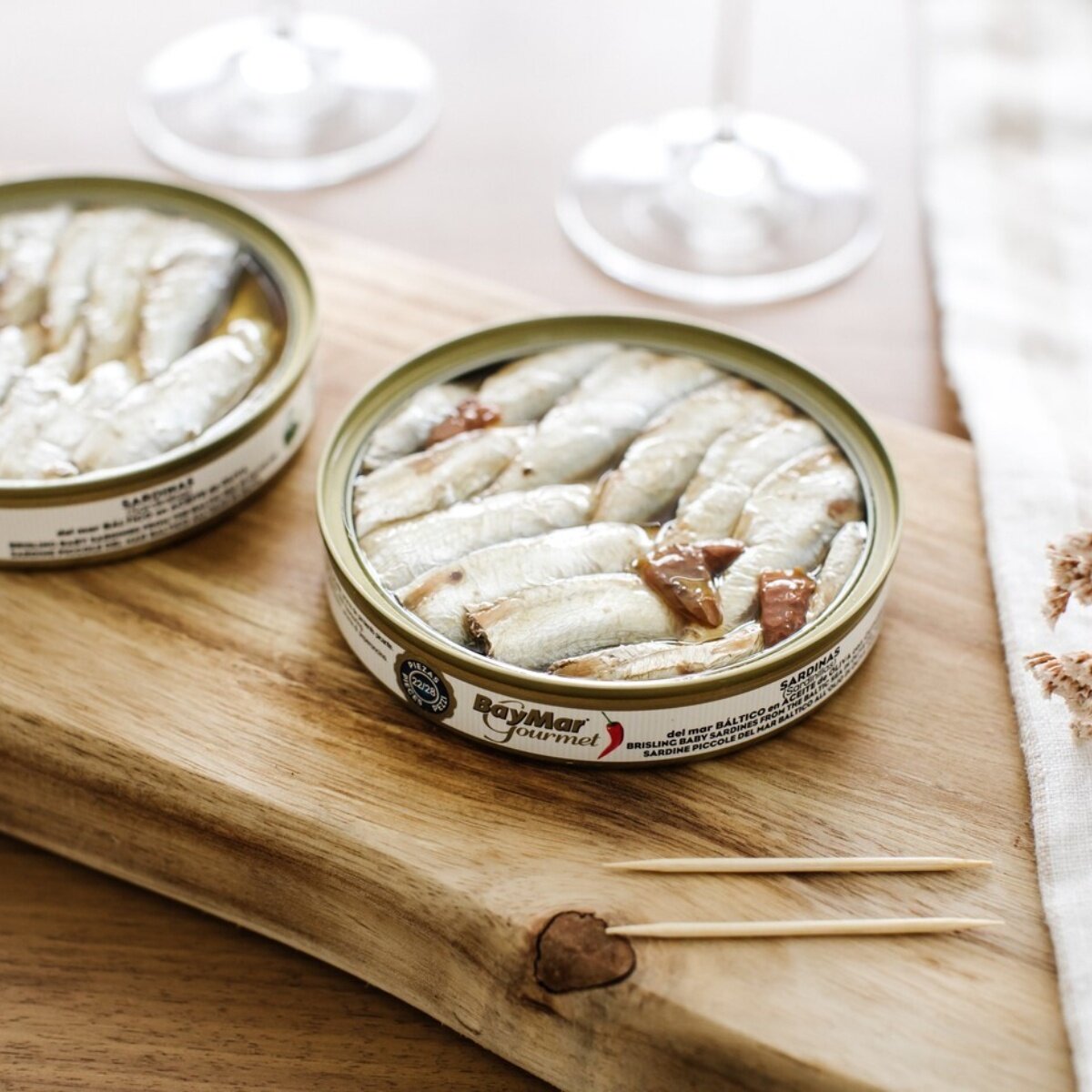 Baymar 辣味油漬鯡魚罐頭 120公克 X 4入