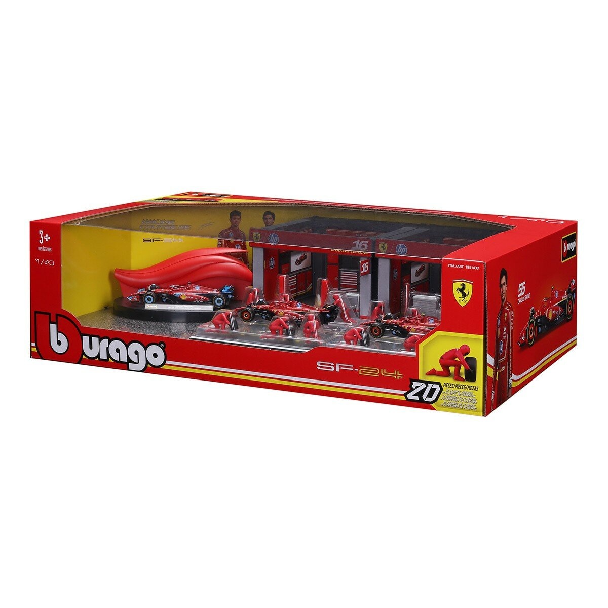 Bburago 1:43 賽車維修中心 Ferrari / 3歲以上 Bburago 1:43 賽車維修中心 Ferrari / 3歲以上