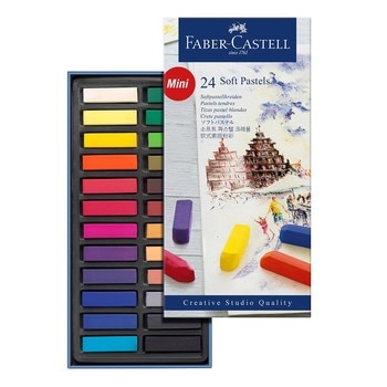 Faber-Castell 輝柏創意工坊軟性粉彩條 24色