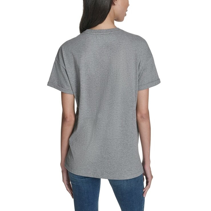DKNY Jeans 女 Logo 短袖上衣 灰