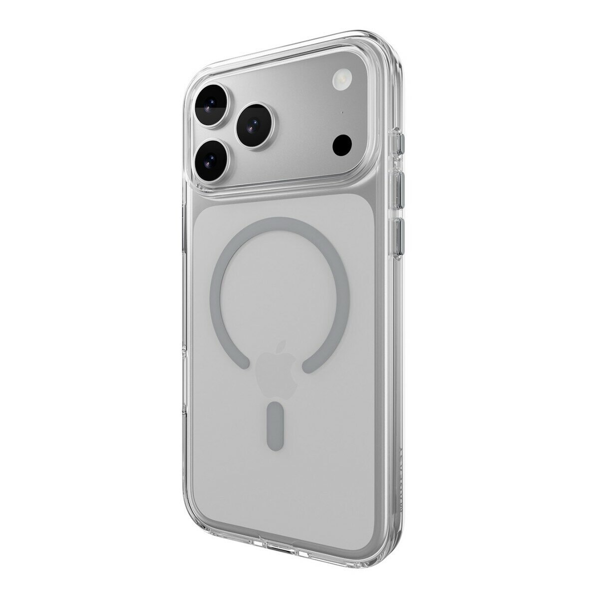 MAGEASY Bright M 不發黃軍規磁吸透明殼 iPhone 17 Pro Max(迷霧磁圈) + 鏡頭保護貼Lenz鈦合金(午夜鈦) + Vetro 9H 鋼化玻璃保護膜