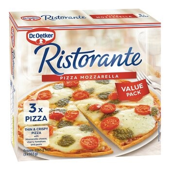 Dr.Oetker 歐特家冷凍摩佐瑞拉起司薄脆比薩 355公克 X 3入