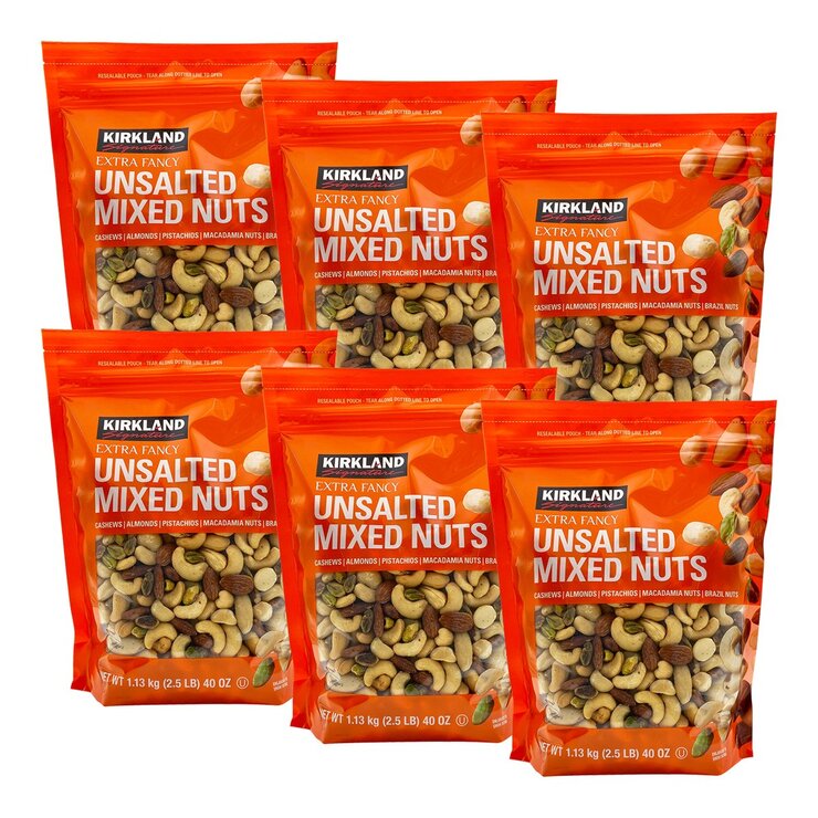 科克蘭 無調味綜合堅果 1.13公斤 X 6袋