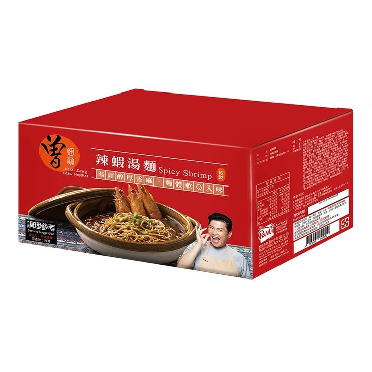 曾拌麵 辣蝦煨麵 121公克 X 8包 曾拌麵 辣蝦煨麵 121公克 X 8包