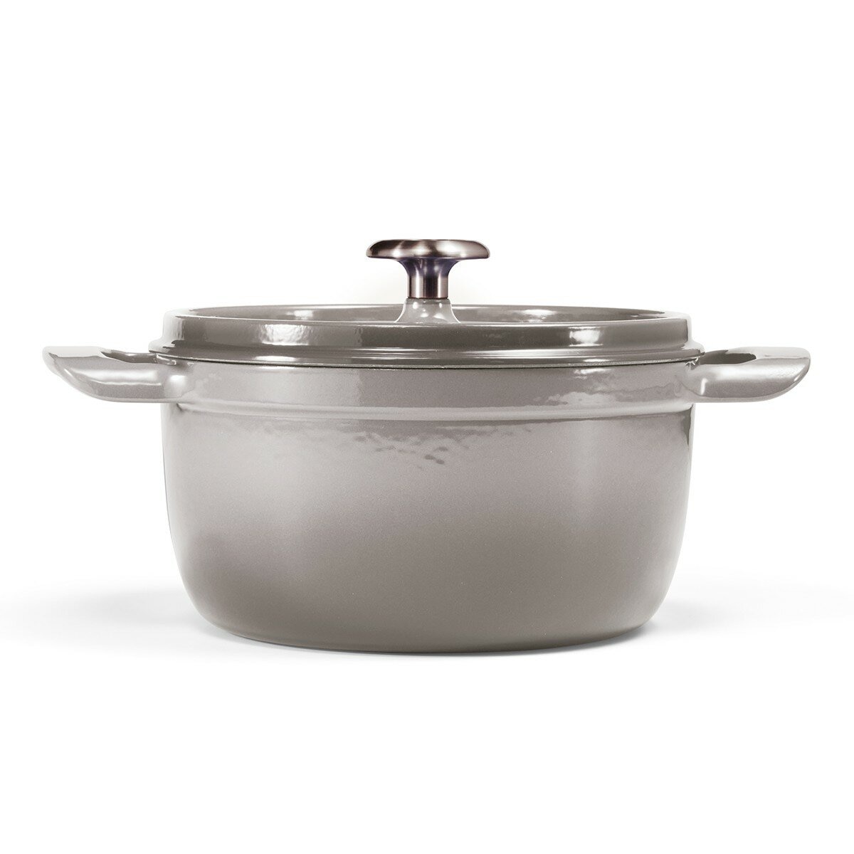 Tramontina 雙耳圓形鑄鐵鍋 含鋼頭鍋蓋 X 4件組 灰