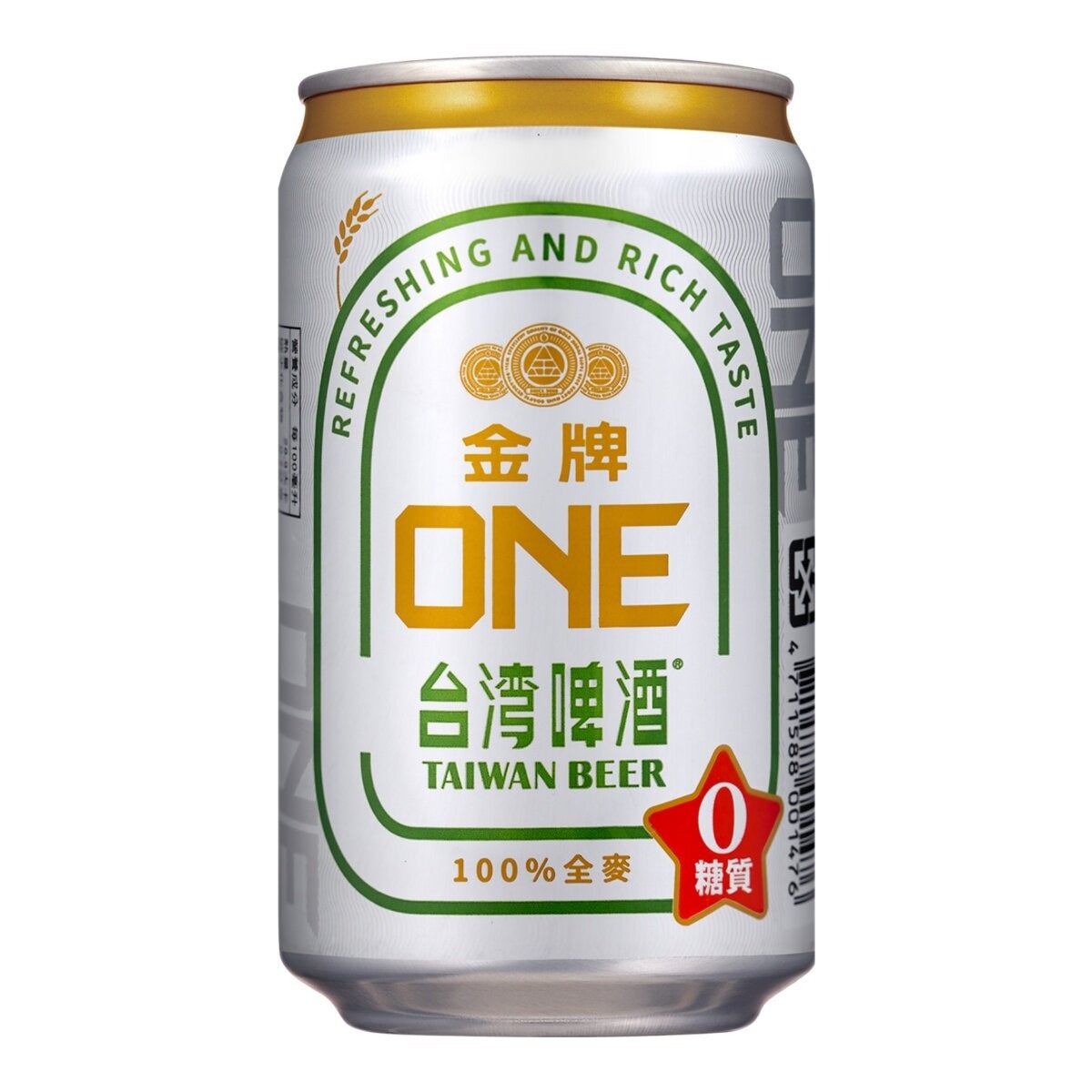 台灣啤酒 金牌ONE 330毫升 X 24罐
