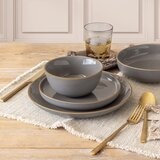 Over & Back 陶製餐具 X 16件組 深灰