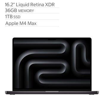 Apple MacBook Pro 16吋 搭配 M4 Max 晶片 14 核心 CPU 32 核心 GPU 36GB 1TB SSD 太空黑色