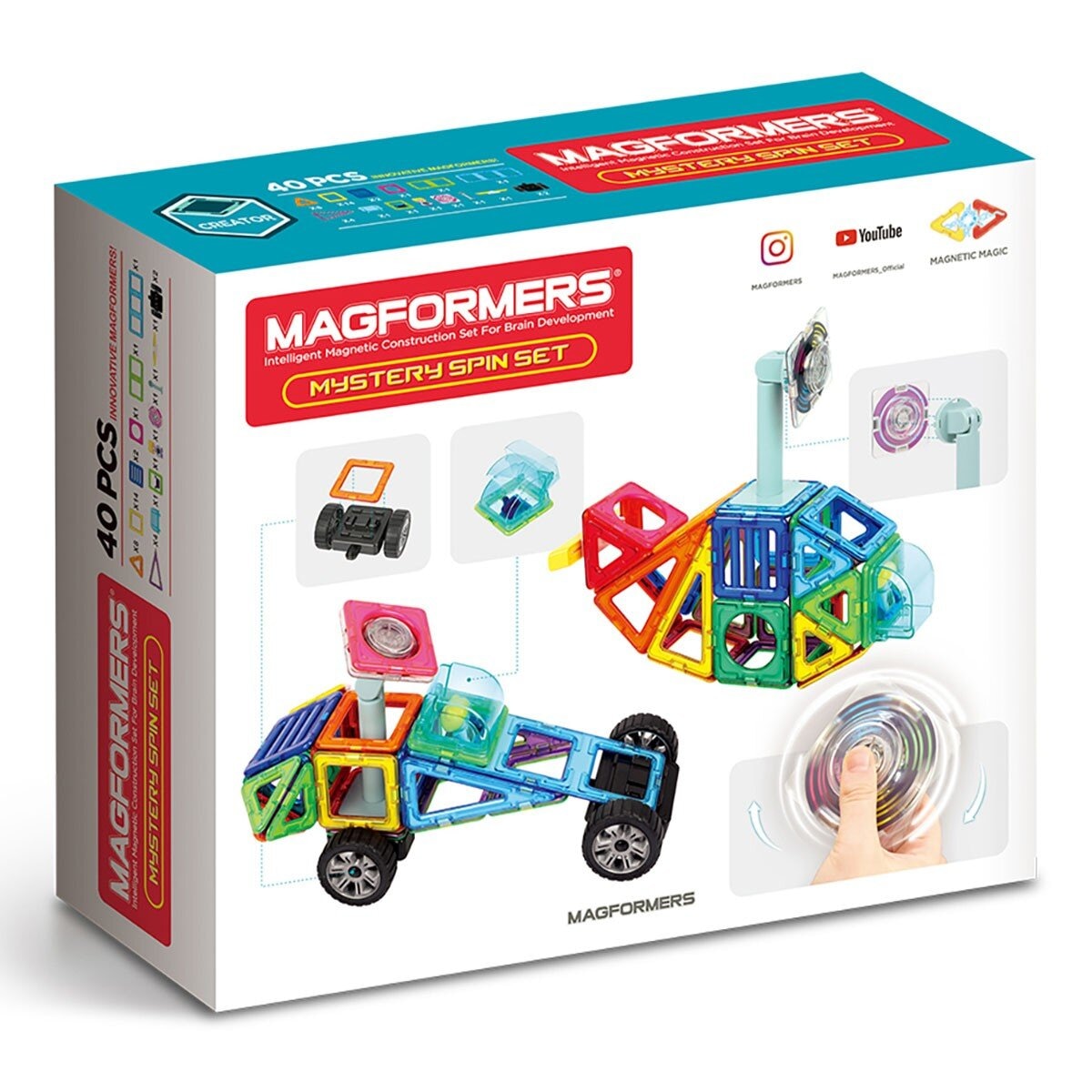 Magformers 磁性建構片 炫彩魔幻組 / 3歲以上