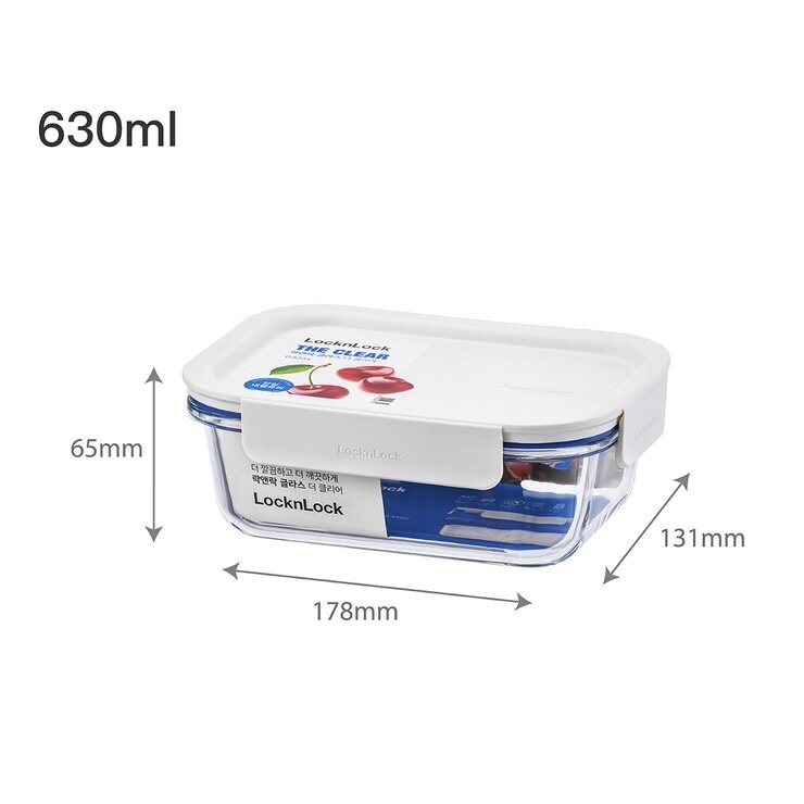 樂扣樂扣 新美學玻璃保鮮盒 含蓋10件組