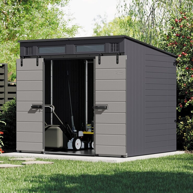 Suncast 8 ft X 7 ft Double Sliding Door Shed