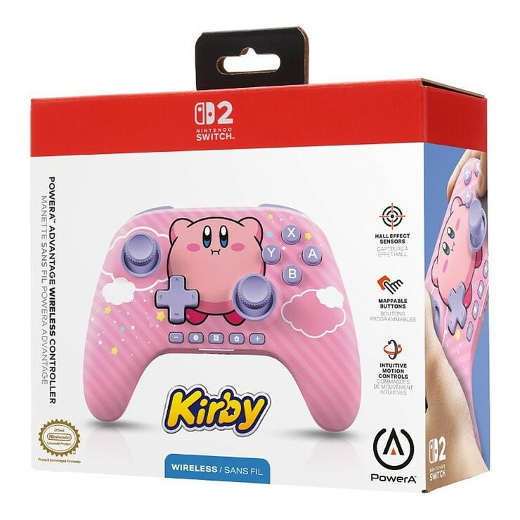 PowerA 任天堂官方授權 Switch 2 無線遊戲手把 膨脹卡比