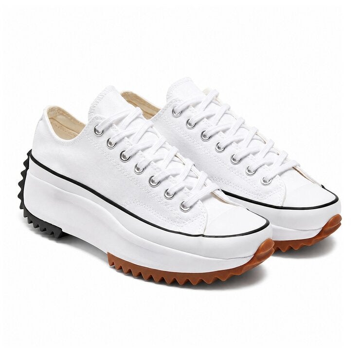 Converse 中性厚底帆布鞋 白 Converse 中性厚底帆布鞋 白