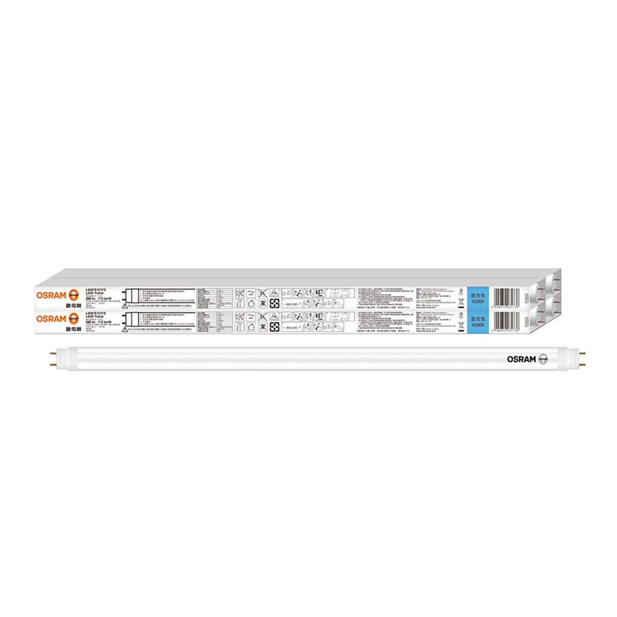 歐司朗 朗德萬斯 T8 8W 2呎 LED雙端燈管 4入 白光