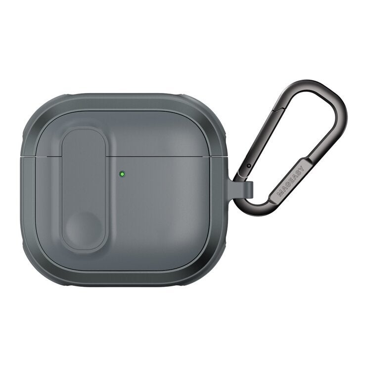 MAGEASY Odyssey 抗衝擊磁扣耳機殼 AirPods 4/5 金屬灰藍