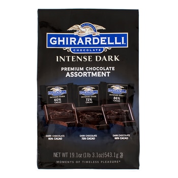 Ghirardelli 黑巧克力綜合包 - 3種口味 (51入) 543.1 公克 Ghirardelli 黑巧克力綜合包 - 3種口味 (51入) 543.1 公克