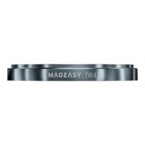 MAGEASY Bright M 不發黃軍規磁吸透明殼 iPhone 17 Pro Max(迷霧磁圈) + 鏡頭保護貼Lenz鈦合金(迷霧鈦) + Vetro 9H 鋼化玻璃保護膜