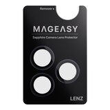 MAGEASY Odyssey Stand M 超軍規防摔磁吸支架手機殼 iPhone 17 Pro(迷霧) + 鏡頭保護貼Lenz(午夜) + Vetro 9H 鋼化玻璃保護膜