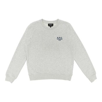 A.P.C. 女刺繡長袖上衣 淺灰 S