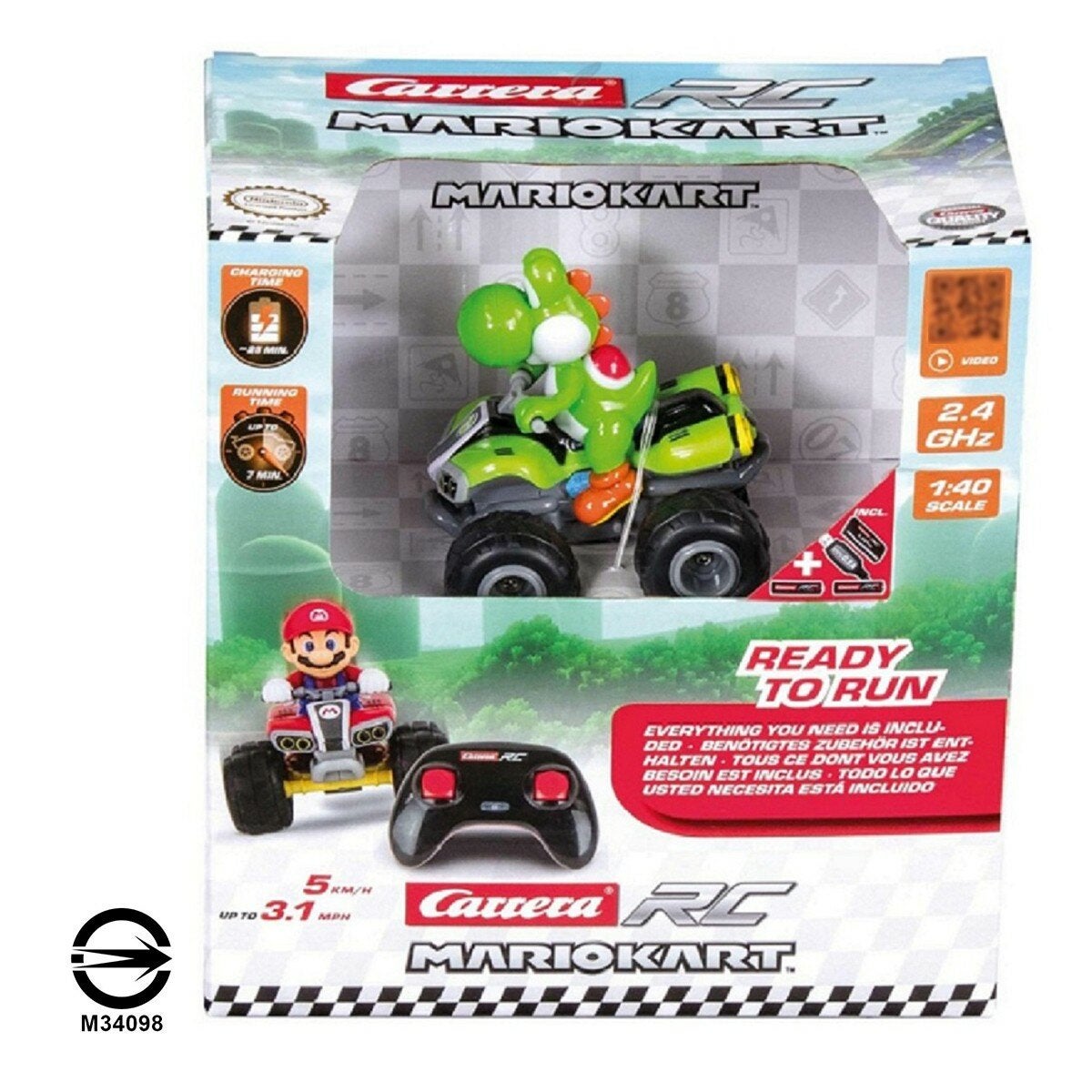 Carrera 1:40 迷你越野遙控車 耀西 / 6歲以上 Carrera 1:40 迷你越野遙控車 耀西 / 6歲以上