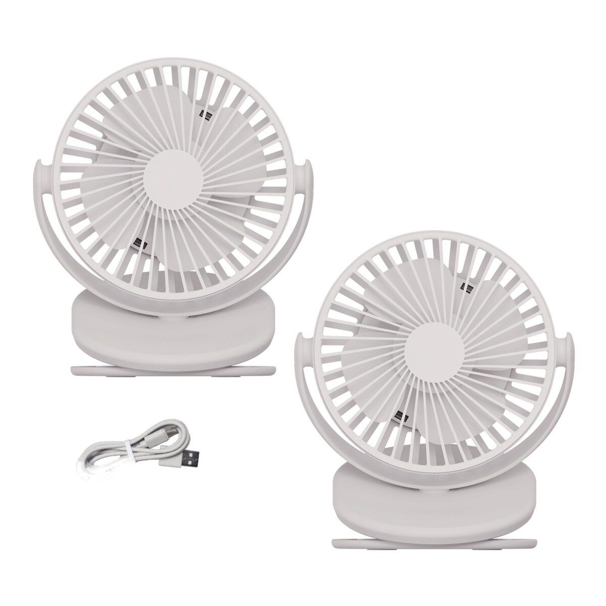 艾美特 USB 桌/夾式充電風扇 2入組 UD703S