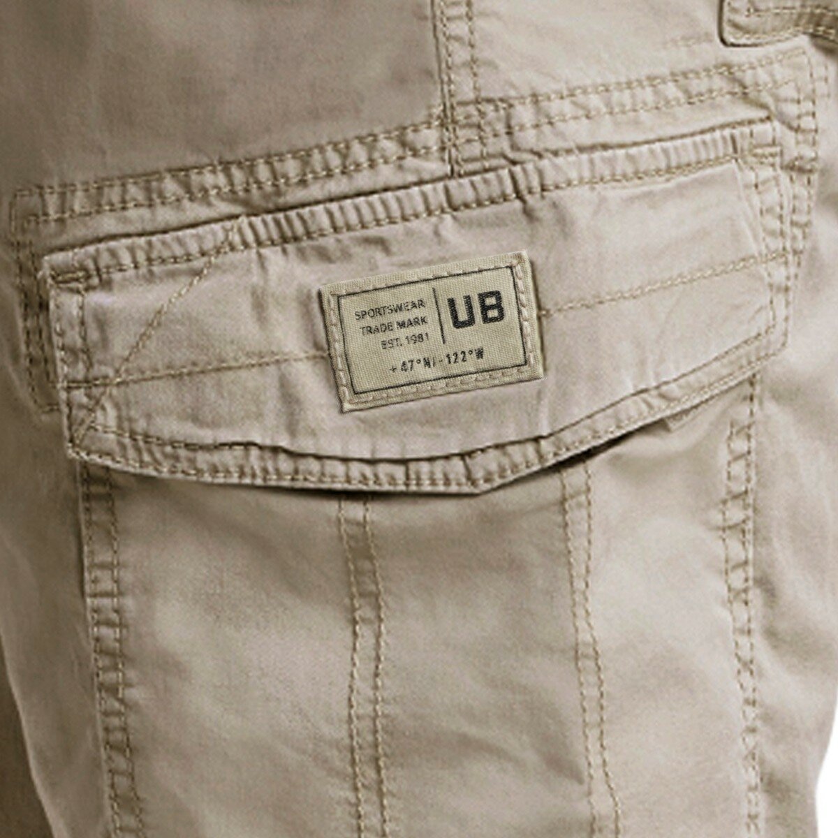 Unionbay 男工裝短褲 卡其