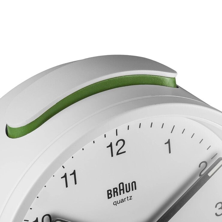德國百靈 經典類比鬧鐘 白 #BC12W