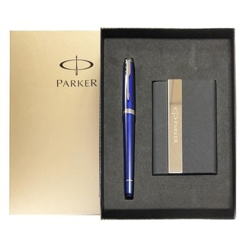 Parker 紳士星空藍白夾鋼珠筆名片禮盒 Parker 紳士星空藍白夾鋼珠筆名片禮盒