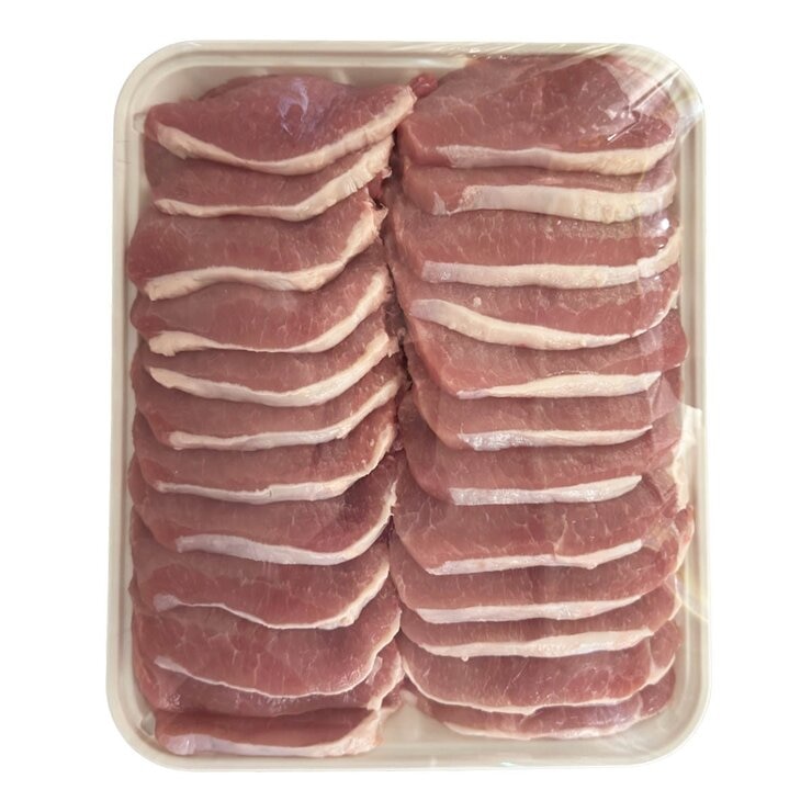 台灣豬里肌心燒肉片 台灣豬里肌心燒肉片