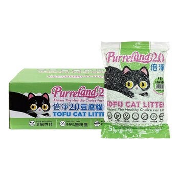 倍淨 2.0 豆腐貓砂 綠茶 5公升 X 6入