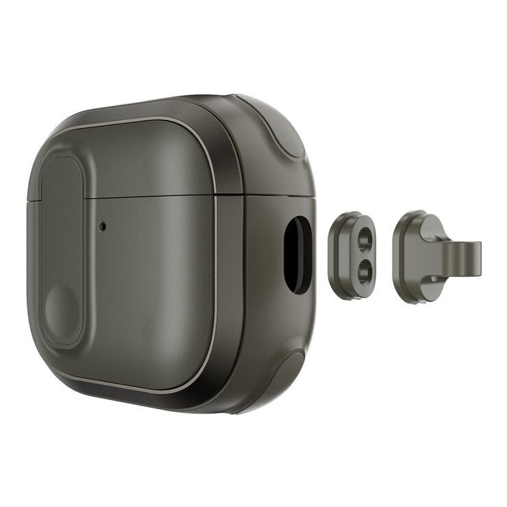 MAGEASY Odyssey 抗衝擊磁扣手繩耳機殼 AirPods 4/5 金屬綠