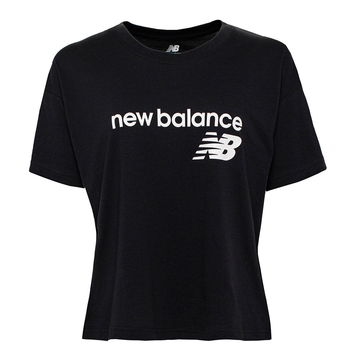 New Balance 女短袖上衣 黑