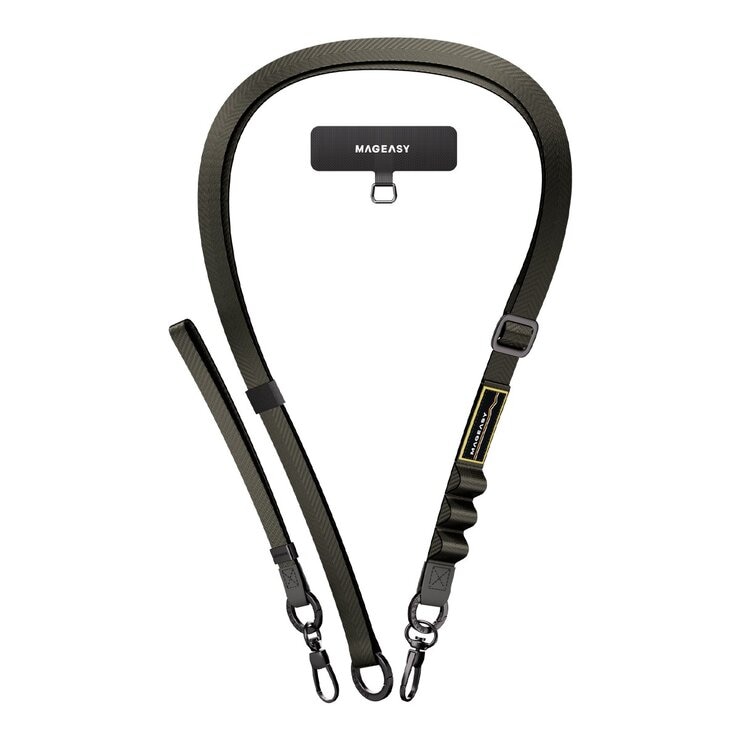 MAGEASY 2-in-1 Utility Strap 二合一掛繩 / 掛繩片組 20公釐 岩灰色