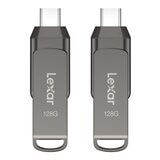 Lexar 雷克沙 JumpDrive Dual Drive D400 USB 3.1 Type-C / Type-A 128GB 雙接口隨身碟 2入組