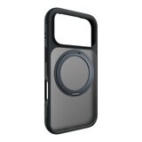 MAGEASY MagStand 360 M 磁吸旋轉支架防摔手機殼 iPhone 17 Pro(午夜) + 鏡頭保護貼Lenz 鈦合金(迷霧鈦) + Vetro 9H 鋼化玻璃保護膜