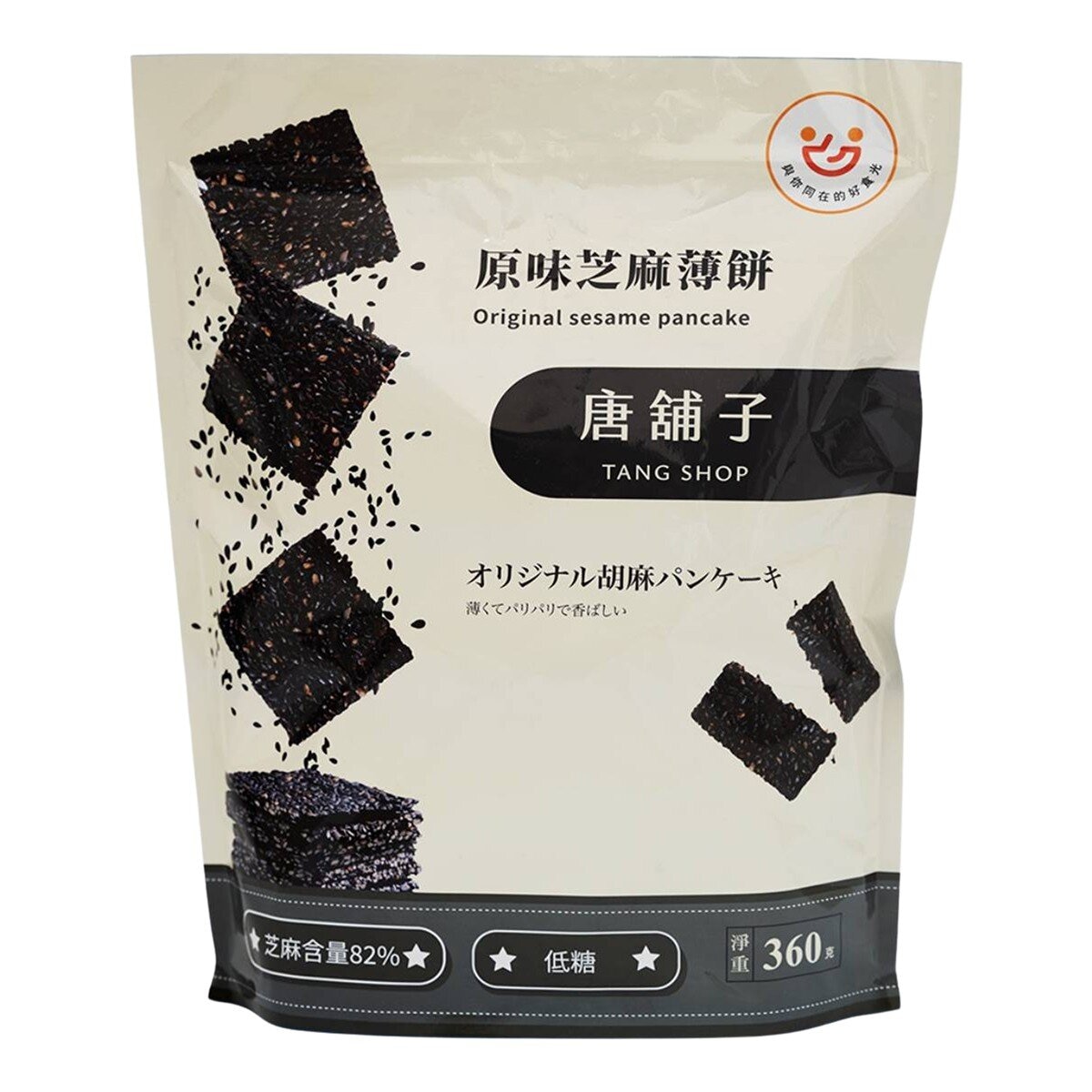 唐舖子 原味芝麻薄餅 360公克 X 2袋