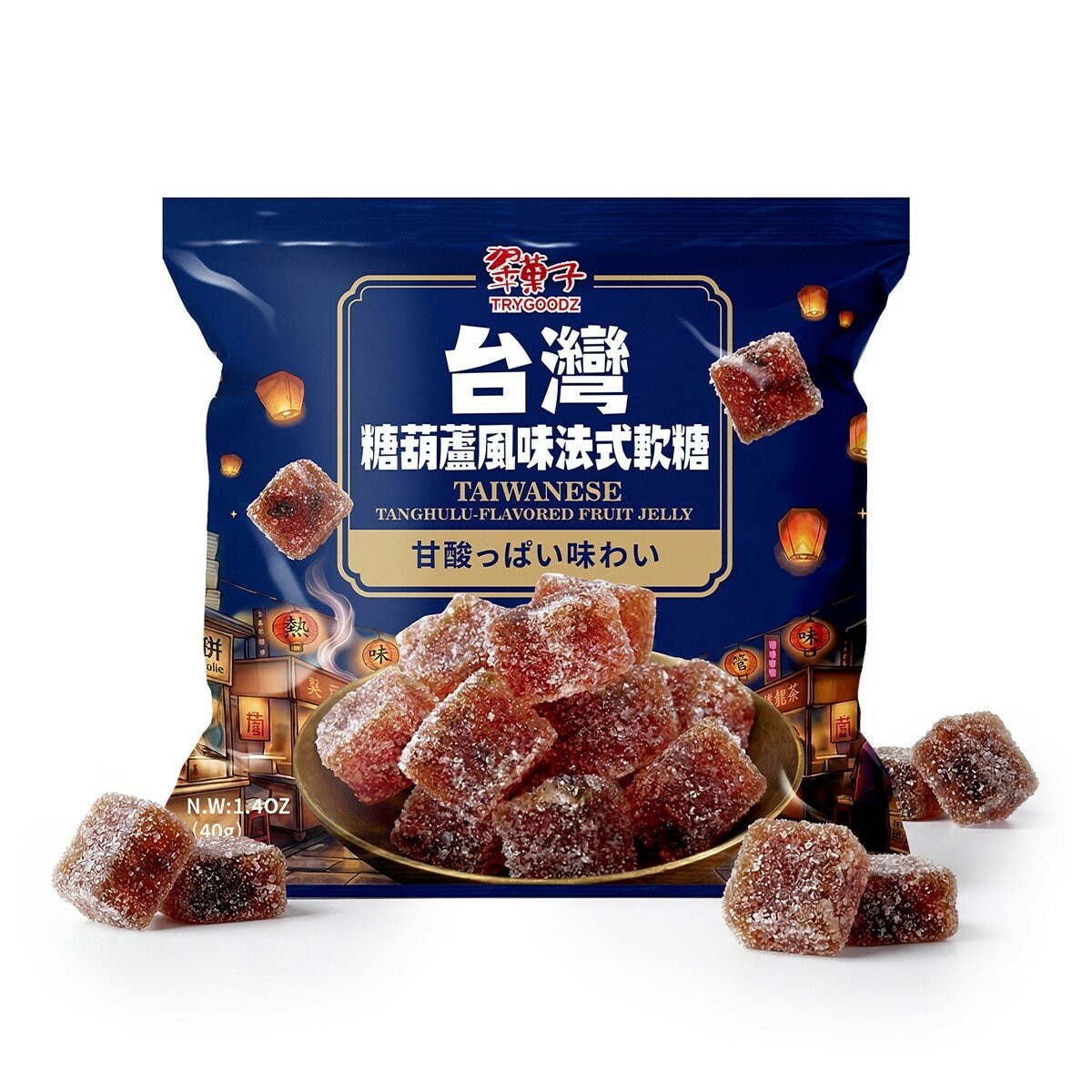 翠菓子 台灣夜市經典三重奏 10包/400公克 翠菓子 台灣夜市經典三重奏 10包/400公克
