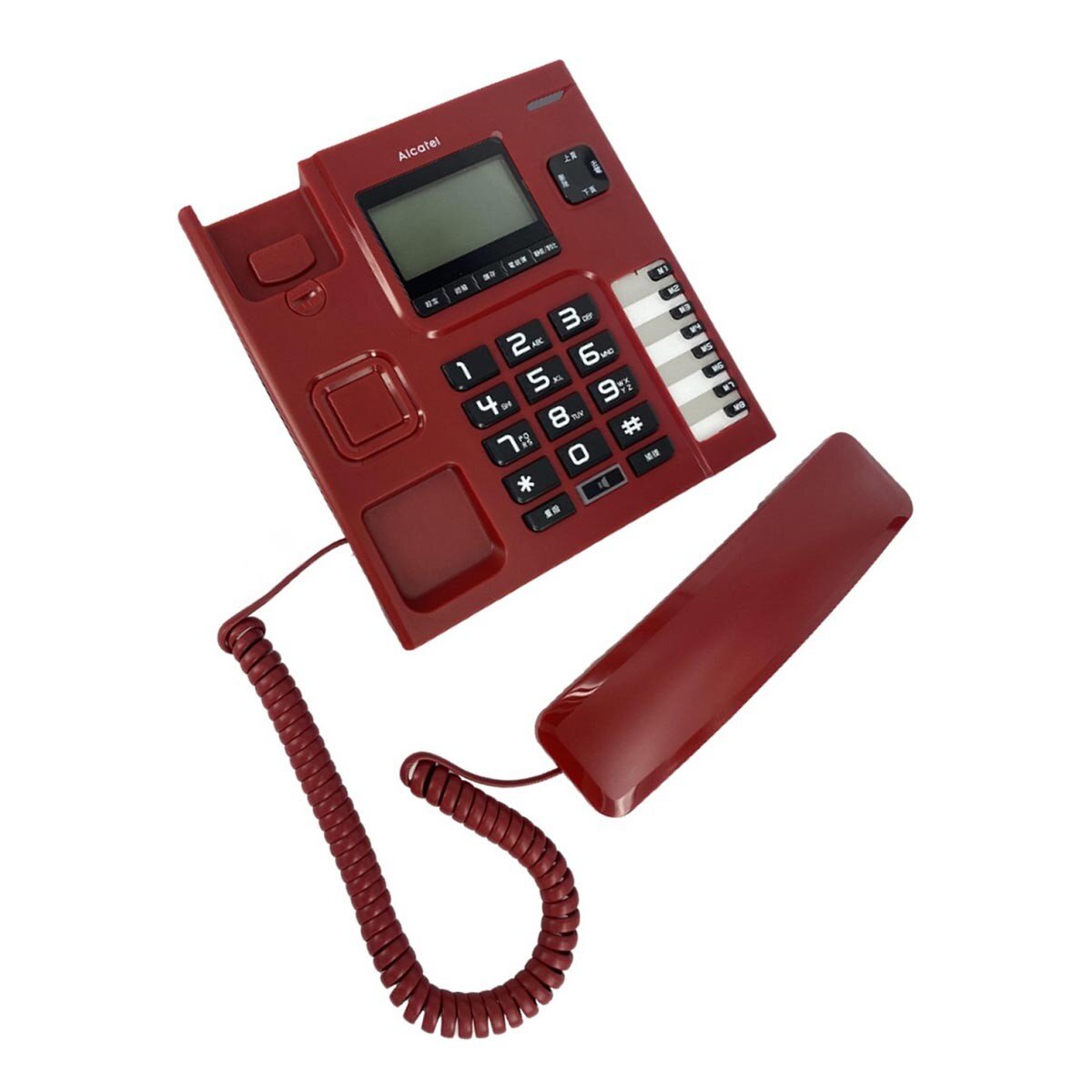 Alcatel 阿爾卡特 交換機專用家用電話 T76 TW 紅