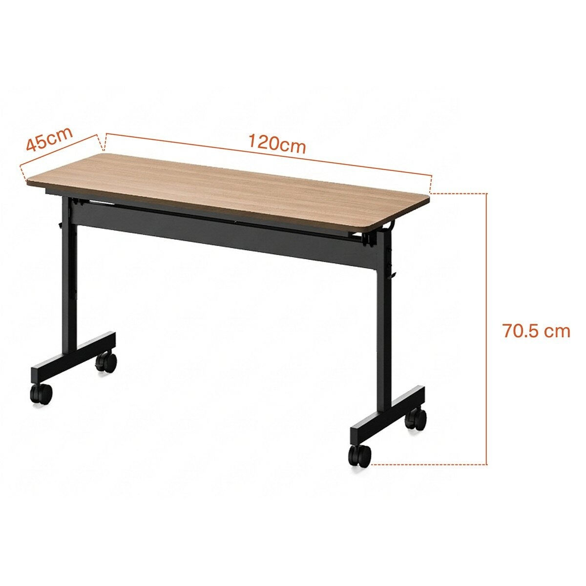Backbone 折疊培訓桌 120公分 X 45公分 胡桃木色