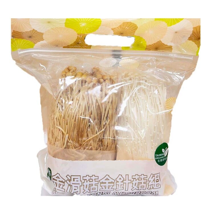 有機金滑菇金針菇組 1.2公斤