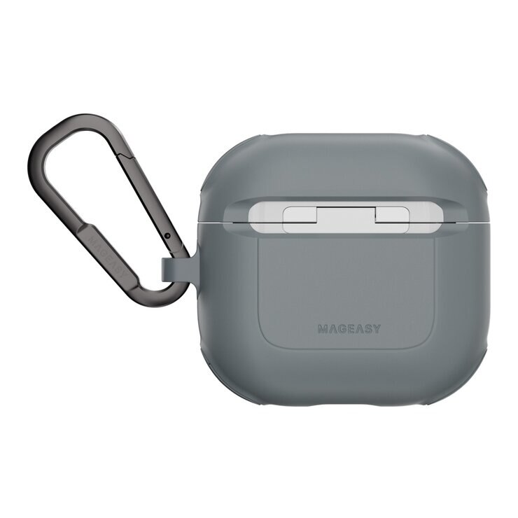 MAGEASY Odyssey 抗衝擊磁扣手繩耳機殼 AirPods 4 金屬灰藍 MAGEASY Odyssey 抗衝擊磁扣手繩耳機殼 AirPods 4 金屬灰藍