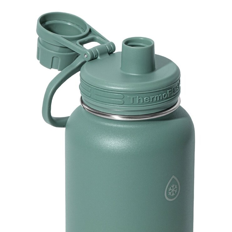 Thermoflask 不鏽鋼保冷保溫瓶 946毫升 X 2件組 海草綠+灰褐