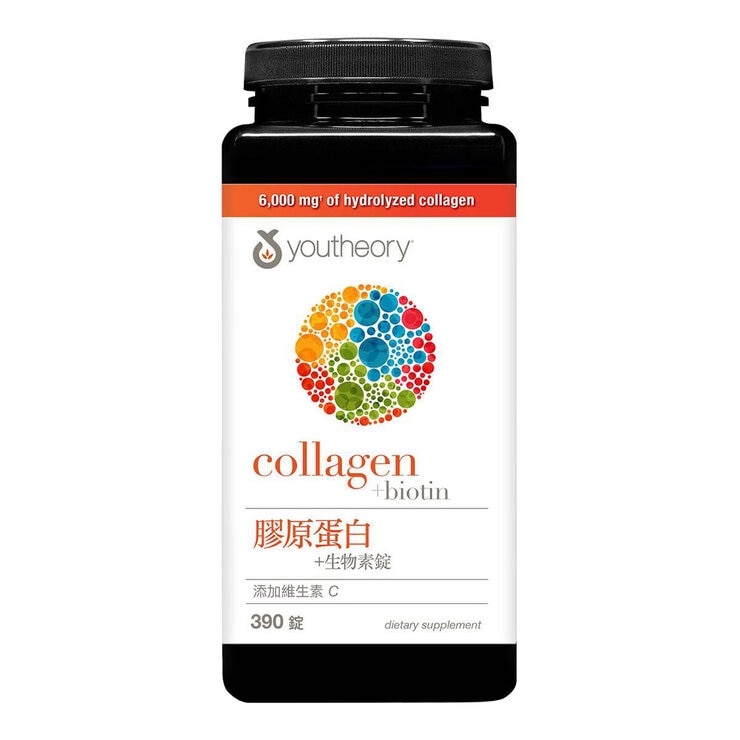 Youtheory Collagen + Biotin 390-Tablet