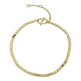 24K黃金手鍊 方珠 128厘