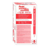 Pentel Energel 耐水極速鋼珠筆 0.5公釐 X 12支 紅