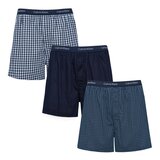 Calvin Klein 男純棉平口褲3入組 S 藍