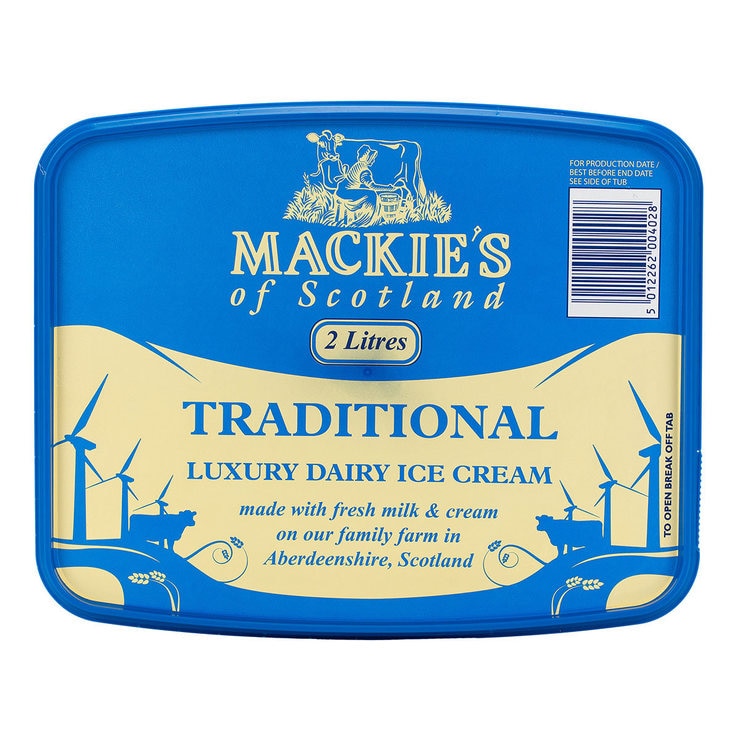 Mackie's 經典牛奶冰淇淋 2 公升