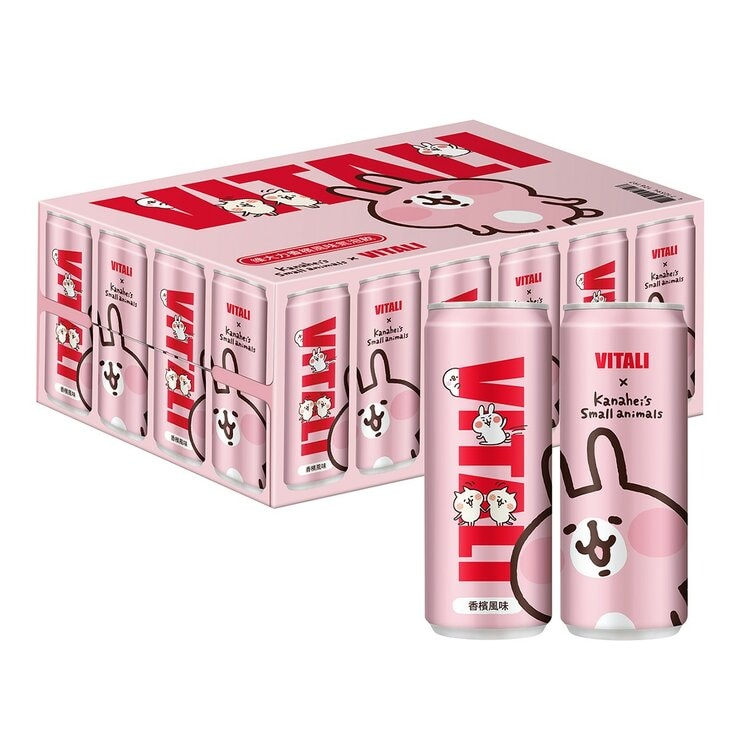 維大力 香檳風味氣泡飲 卡娜赫拉聯名款 330毫升 X 24入