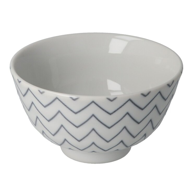 Minoyaki 日本製美濃燒飯碗 8件組 幾何